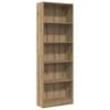 vidaXL Bookcase Artisian Oak 60x24x176 cm Engineered Wood