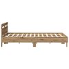 vidaXL Bed Frame with LED Artisan Oak 140 x 190 cm Engineered Wood