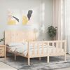 vidaXL Bed Frame without Mattress 120x200 cm Solid Wood Pine