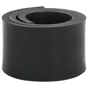 vidaXL Rubber Edge for Snow Plow Black 80x8x1 cm