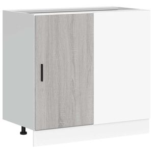 vidaXL Kitchen Base Cabinet Lyon Grey Sonoma Engineered Wood