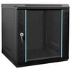 vidaXL Network Cabinet with Storage Black 53 x 60 x 60 cm Steel