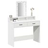 vidaXL Dressing Table White 100 x 41 x 140 cm Engineered Wood