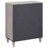 vidaXL Sideboard Grey and Gold 60 x 33 x 75 cm Solid Mango Wood