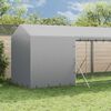 vidaXL Outdoor Dog Kennel with Roof Silver 2x6x2.5 m Galvanised Steel