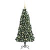 vidaXL Artificial Pre-lit Christmas Tree with Ball Set Green 150 cm