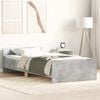 vidaXL Bed Frame without Mattress Concrete Grey 75x190 cm Small Single