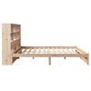 vidaXL Bookcase Bed without Mattress 200x200cm Solid Wood Pine