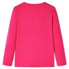 Kids' T-shirt with Long Sleeves Bright Pink 128