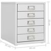 vidaXL Office Cabinet Grey 28x35x35 cm Metal