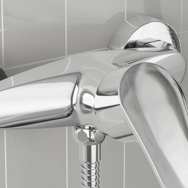 vidaXL Shower Mixer Tap Chrome G 1 / 2 inches
