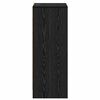 vidaXL Shoe Cabinet Black Oak 60 x 35 x 92 cm Engineered Wood