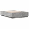 vidaXL Bed Frame without Mattress Concrete Grey 140x200 cm
