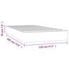 vidaXL Pocket Spring Bed Mattress Grey 120 x 190 cm Polyester