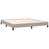 vidaXL Bed Frame without Mattress Light Grey Super King Fabric