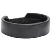 vidaXL Dog Bed Black 69x59x19 cm Plush and Faux Leather