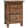 vidaXL Nightstand Solid Mahogany Wood 40x30x51 cm