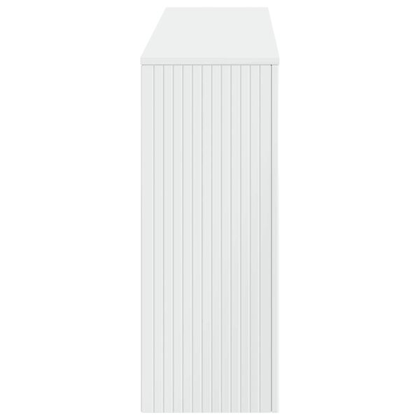 vidaXL Console Table High Gloss White 155 x 29 x 74 cm Engineered Wood