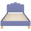 vidaXL Children's Bed Frame with Headboard Jeans Blue 90 x 190 cm