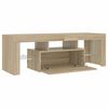 vidaXL TV Cabinet with LED Lights Sonoma Oak 120x35x40 cm