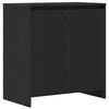 vidaXL Sideboard 2 pcs Black 70 x 41 x 75 cm Engineered Wood