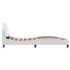 vidaXL Bed Frame without Mattress "Zadar" White 90x200 cm Faux Leather