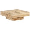 vidaXL Coffee Table 80x80x28 cm Solid Mango Wood