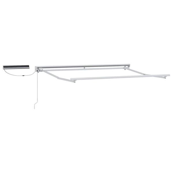 vidaXL Electric Retractable Awning Red 3.5 x 2 m