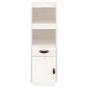 vidaXL Highboard White 34x40x108,5 cm Solid Wood Pine