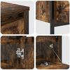 vidaXL Bathroom Furniture Set 3 pcs Smoked Oak Engineered Wood