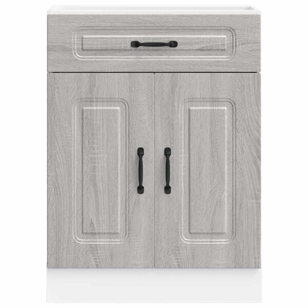 vidaXL Kitchen Base Cabinet Kalmar Grey Sonoma Engineered Wood