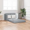 vidaXL Folding Sofa Bed Light Grey 112 x 60 x 55 cm Fabric