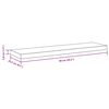 vidaXL Floating Wall Shelves 4 pcs White 90x23.5x3.8 cm MDF