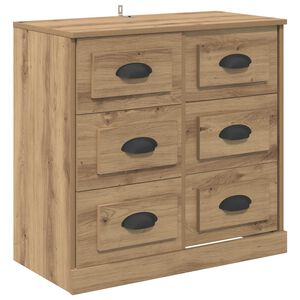 vidaXL Sideboard Artisan Oak 70 x 35.5 x 67.5 cm Engineered Wood