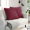 vidaXL Sofa Pillows 2 pcs Wine Red 60 x 60 cm Fabric