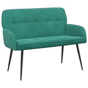 vidaXL 2 Seater Sofa with Metal Legs 2-Seater Turquoise Velvet