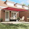 vidaXL Retractable Awning Manual Red 450 x 350 cm Polyester and Steel