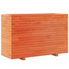 vidaXL Garden Planter Wax Brown 110x40x72.5 cm Solid Wood Pine