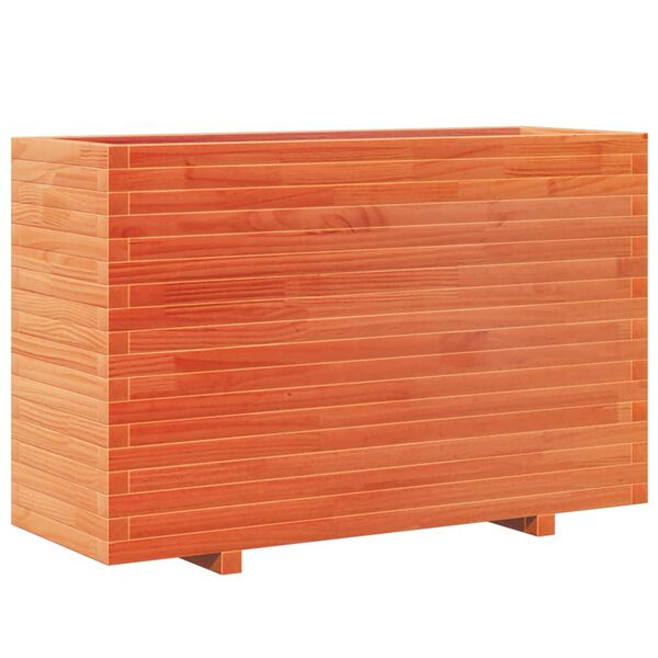 vidaXL Garden Planter Wax Brown 110x40x72.5 cm Solid Wood Pine