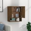 vidaXL Wall Cabinet Smoked Oak 60x31x70 cm Engineered Wood