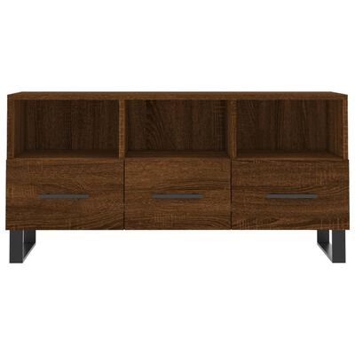 vidaXL TV Cabinet Brown Oak 102x36x50 cm Engineered Wood