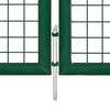 vidaXL Mesh Garden Gate Green 500x125 cm Galvanised Steel