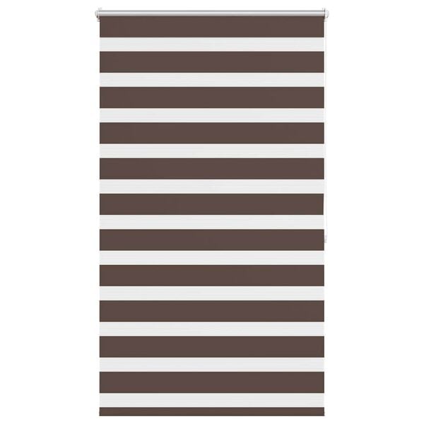 vidaXL Zebra blind 100.9x175 cm Fabric Width 96.7 cm coffee
