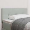 vidaXL Headboard with Headboard Light Grey 100 cm Faux Leather