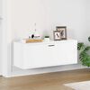 vidaXL Wall Shoe Cabinet White 100x35x38 cm Engineered Wood