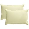 vidaXL Cushion Cover 2 pcs HOUTEN Cream 40 x 60 cm Polyester