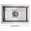 vidaXL Handmade Kitchen Sink Stainless Steel