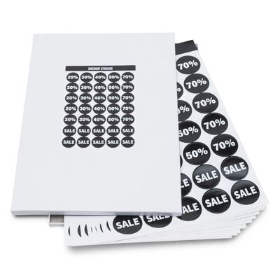 rillprint Discount Stickers Assortment Regular 10 sheets x 5 boxes