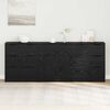 vidaXL Sideboard 3 pcs Black Oak 181 x 30 x 70 cm Engineered Wood