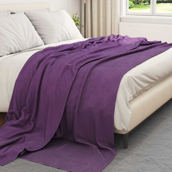 vidaXL Throw Blankets 6 pcs Purple 270 x 240 cm Fleece